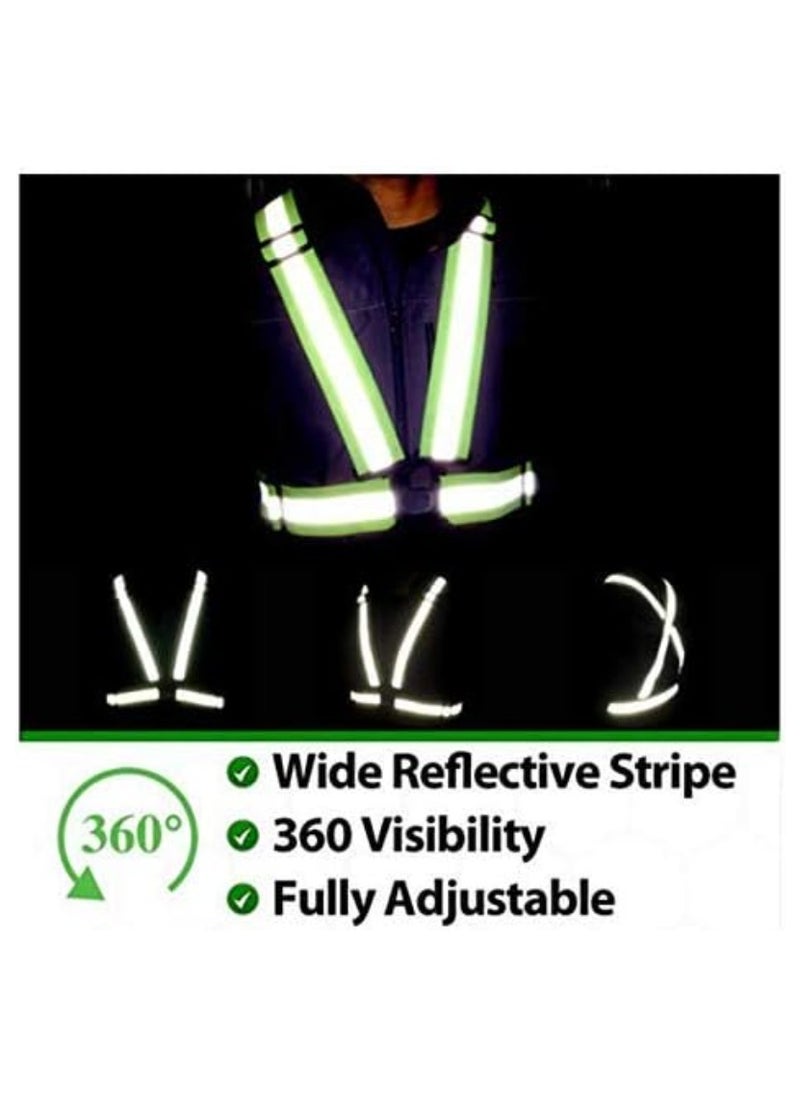 Cool Baby Style Reflective Vest Running Gear Adjustable Safety Vest Outdoor Reflective Belt High Visibility for Night Running Jogging Walking Cycling Motorcycle  - Image 3