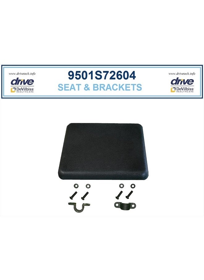 Drive Medical Padded Seat Only for 4 Wheeled Rollators, 2 Pound 