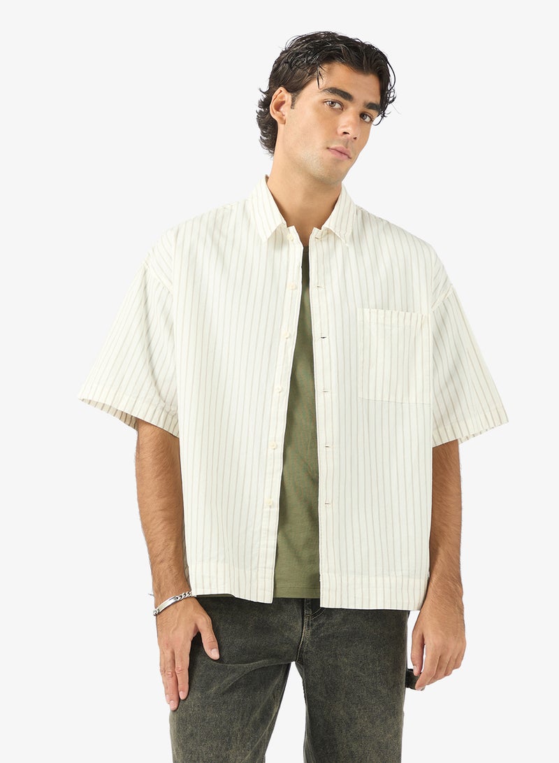 جاك اند جونز قميص بوبلين بأكمام قصيرة - Image 1