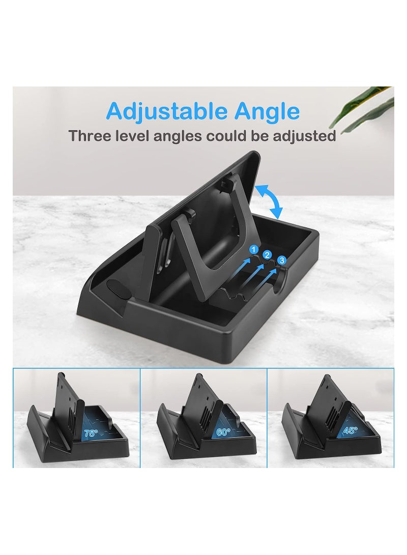 KASTWAVE Stand Base Compatible with Steam Deck ROG Ally Dock, Anti-Slip Adjustable Foldable Stand Holder for Steam Deck/Switch/Tablet - Image 3