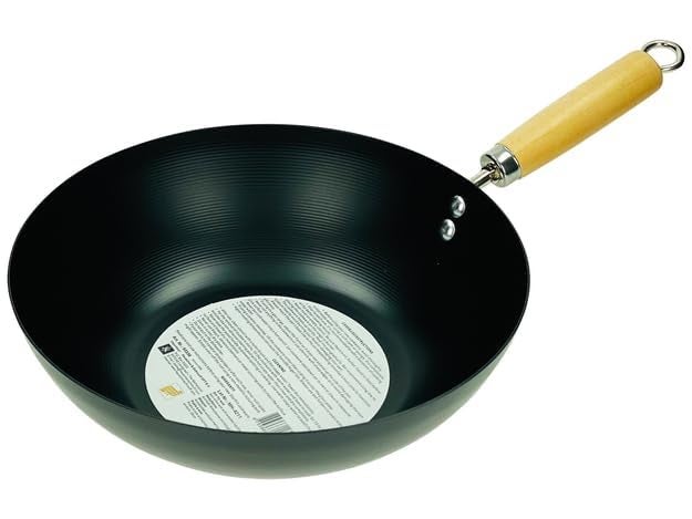 HEVASNEK NonStick Fry Pan Chinese Pan Loha Kadhai Durable NonStick Coating for Easy Cooking and Cleaning Induction Compatible Fry Pan - Image 1