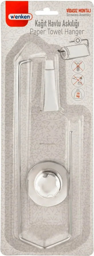 بييف Wenken Screwless Ultra Strong Bonding Luxury Chrome Paper Towel Rack