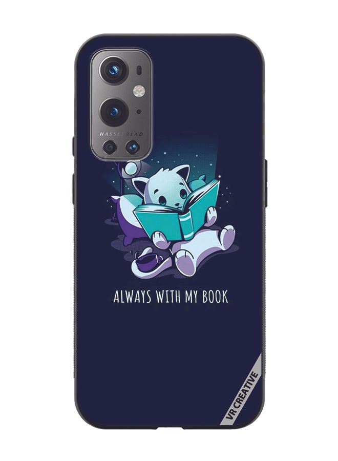 VR CREATIVE Protective Case Cover For OnePlus 9 Pro Always With My Book Design Multicolour - Image 1