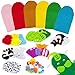 Rainflow 6PCS Hand Puppets Hand Puppet Making kit Sock Arts and Crafts Kit for Party DIYStorytelling Dramatic Play and RolePlay - Image 2