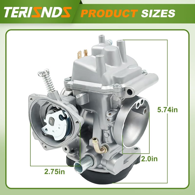 Terisnds Carburetor for Bombardier/Can-Am ATV Outlander MAX 400 4X4 (2004-2008) STD XT HO Carb Kit - Image 4