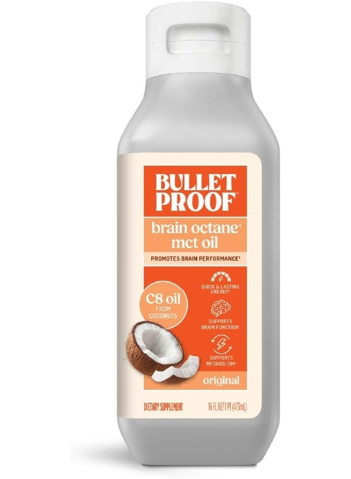 Bulletproof Brain Octane C8 MCT Oil 16oz - Image 1