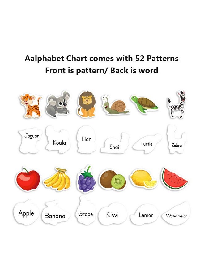 Eamay - Alphabet Center Pocket Chart, Letter Recognition And Speech, 104 Pieces - Image 1