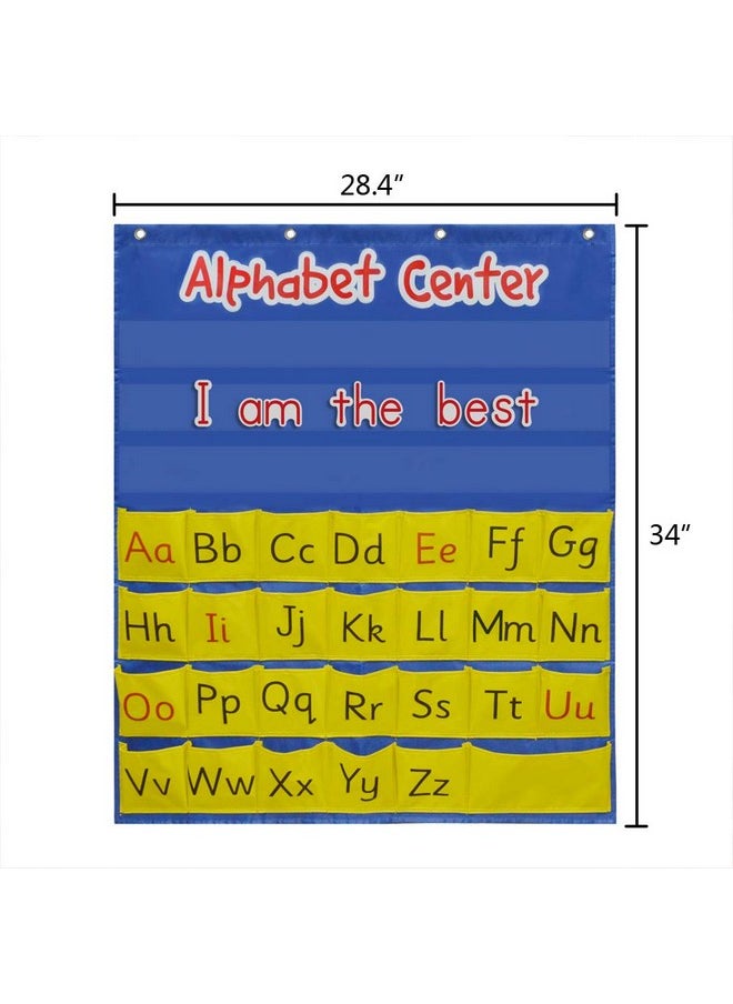 Eamay - Alphabet Center Pocket Chart, Letter Recognition And Speech, 104 Pieces - Image 1