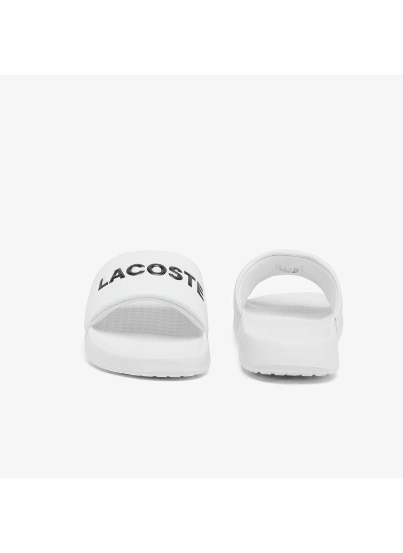 LACOSTE - Croco 1.0 Single Strap Logo Detailed Slides - Image 1