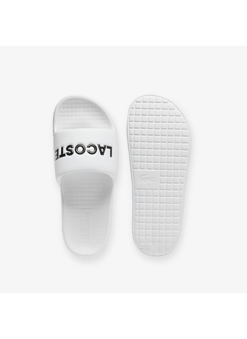 LACOSTE - Croco 1.0 Single Strap Logo Detailed Slides - Image 1