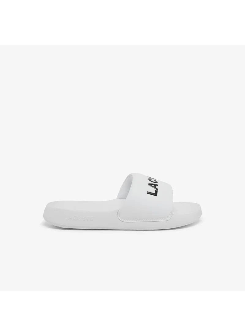 لاكوست Croco 1.0 Single Strap Logo Detailed Slides