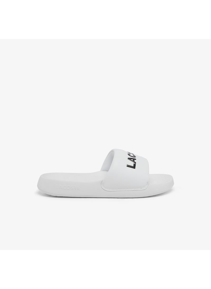 LACOSTE - Croco 1.0 Single Strap Logo Detailed Slides - Image 1