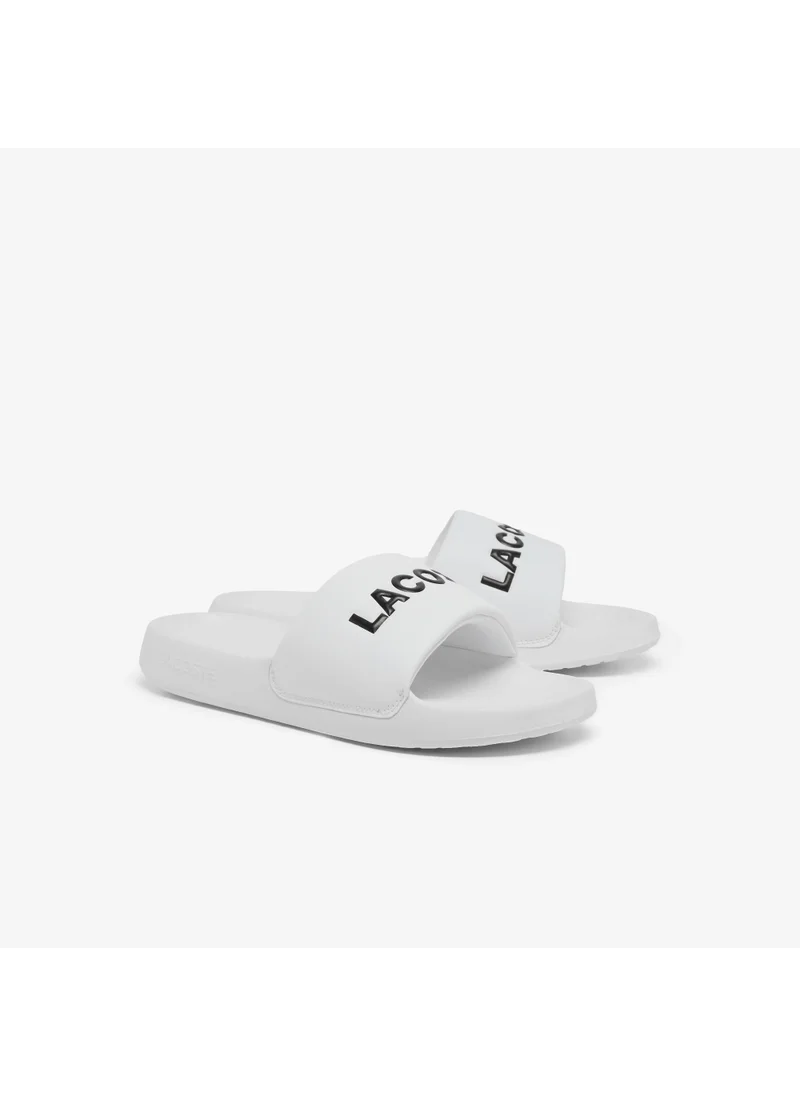 لاكوست Croco 1.0 Single Strap Logo Detailed Slides