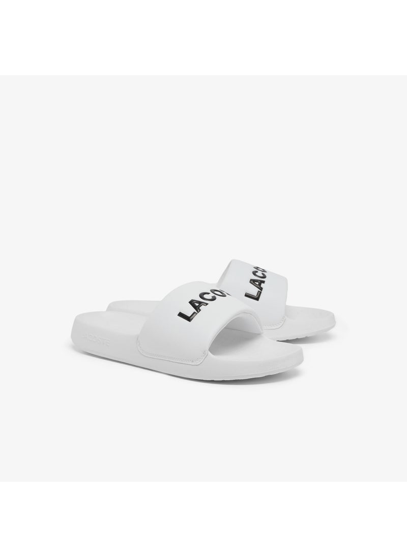 LACOSTE - Croco 1.0 Single Strap Logo Detailed Slides - Image 1