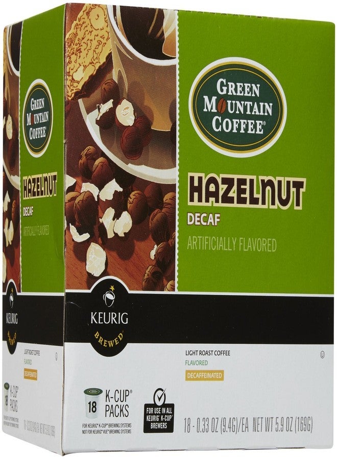 Green Mountain Coffee Roasters كبسولات قهوة جرين ماونتن بنكهة البندق منزوعة الكافيين لأجهزة كيوريج - 18 كبسولة - Image 2
