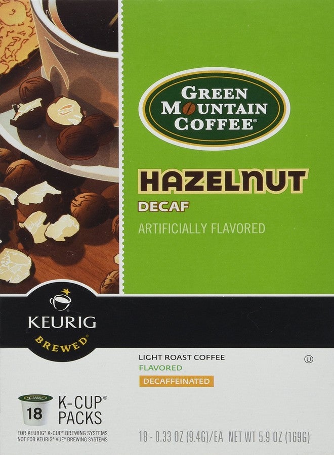 Green Mountain Coffee Roasters كبسولات قهوة جرين ماونتن بنكهة البندق منزوعة الكافيين لأجهزة كيوريج - 18 كبسولة - Image 4