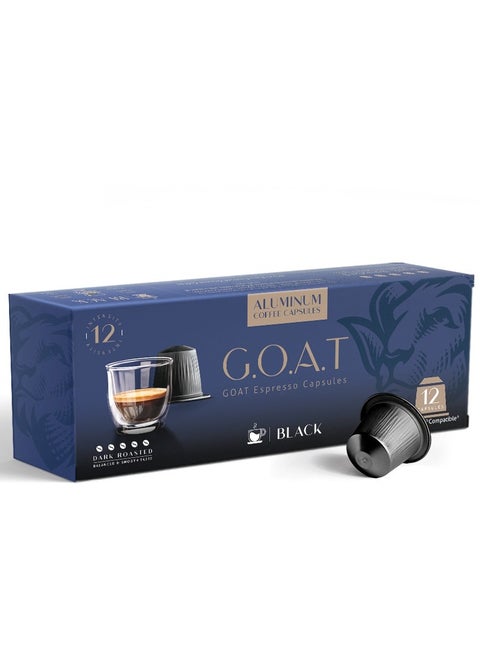 Black Espresso Capsules - 12 Capsule