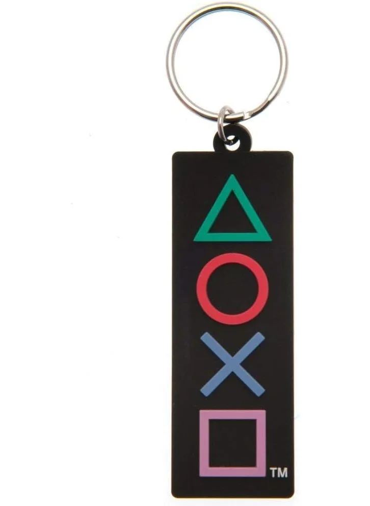 Pyramid Playstation Shapes Pvc Keychain