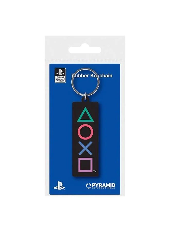 Pyramid Playstation Shapes Pvc Keychain