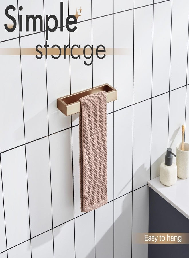 KOKOSIRI Towel Ring for Bathroom Hand Towel Holder 9 Inch Towel Hanger Rack Champagne Bronze Stainless Steel Wall Mount, 1 Pack B4008CPG-L9 - Image 4