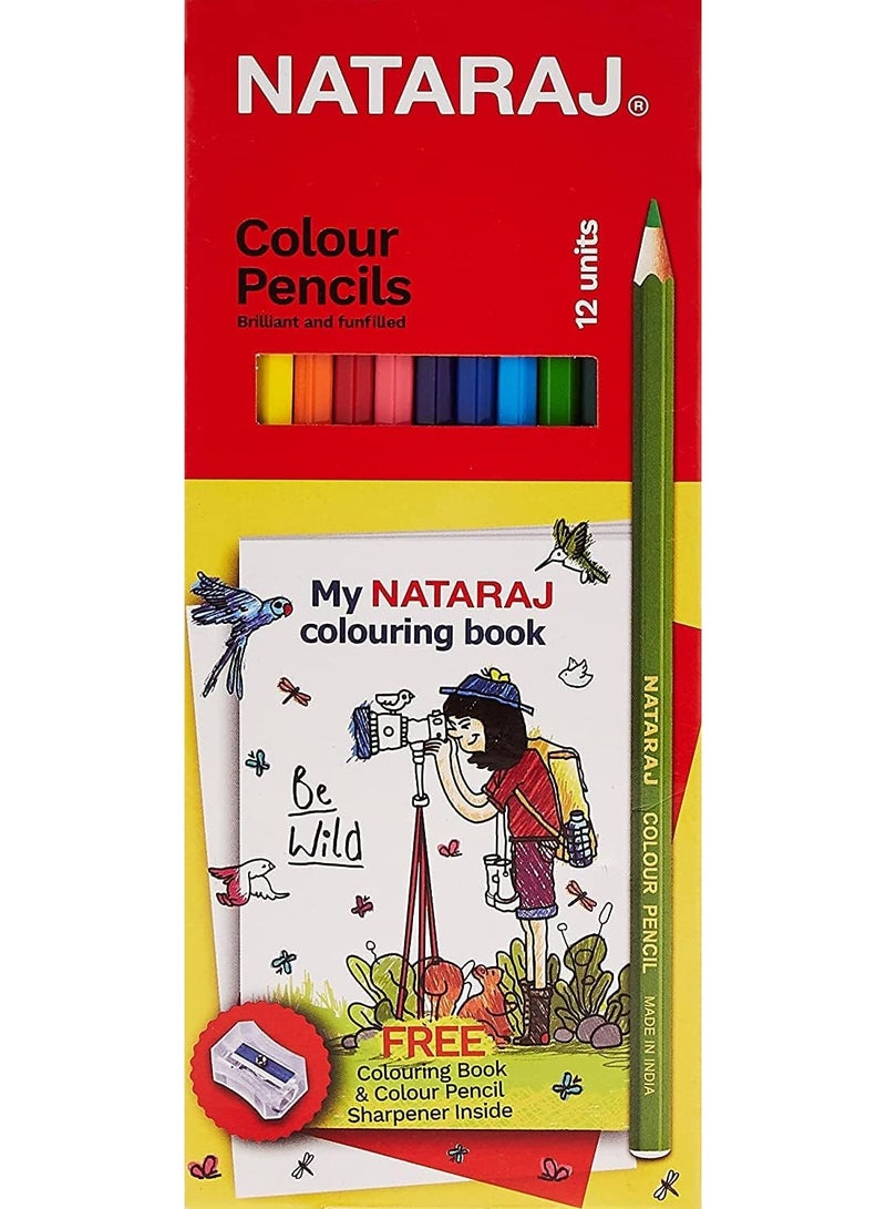 Nataraj Colour Pencils 12-Pieces, Multicolor - Image 1