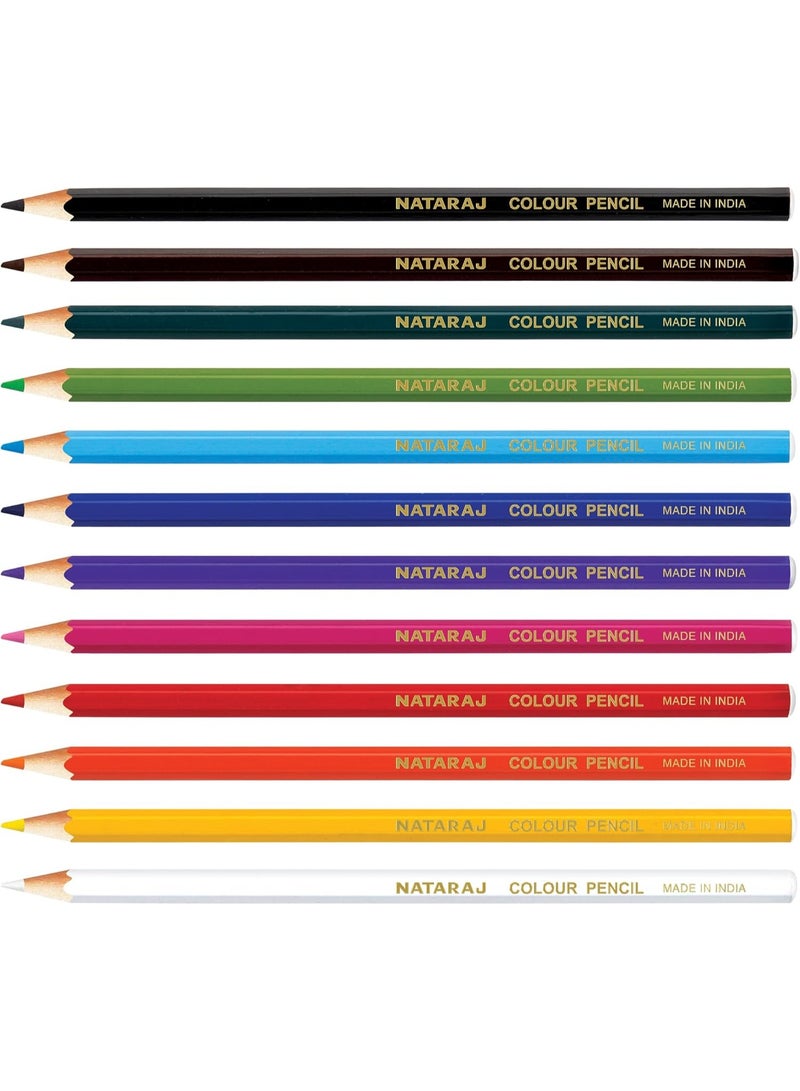 Nataraj Colour Pencils 12-Pieces, Multicolor - Image 4
