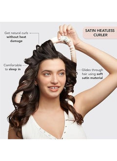 General Satin heatless curling hair set - heatless curling irons for short and long hair |Overnight heatless curling iron |No Heat Curler for Heatless Curling Hair |  - Image 3