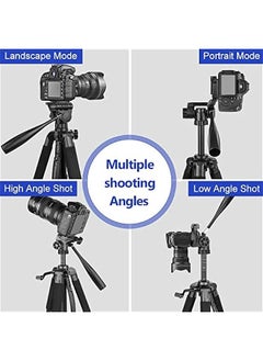 Arabest 74’’ Camera Tripod with Travel Bag and Wireless Remote, Phone Holder, Compatible for DSLR Cameras, Cell Phones, Projector, Webcam, Spotting Scopes - Black  - Image 3