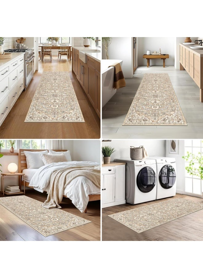 Retro Persian style living room coffee table bedroom carpet - anti slip, stain resistant, easy to clean, washable, soft and comfortable area carpet - Image 4