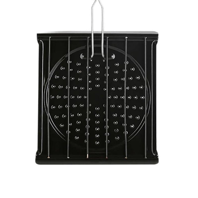 SHREESAMP شواية باربكيو جالي توستر سوداء مع مقبض بلاستيكي قابل للطي بشكل مربع للاستخدام في شوي الخضار والطهي في الهواء الطلق والتخييم والمطبخ المنزلي على موقد الغاز سهل الشوي [20x20x2.5CM] - Image 3