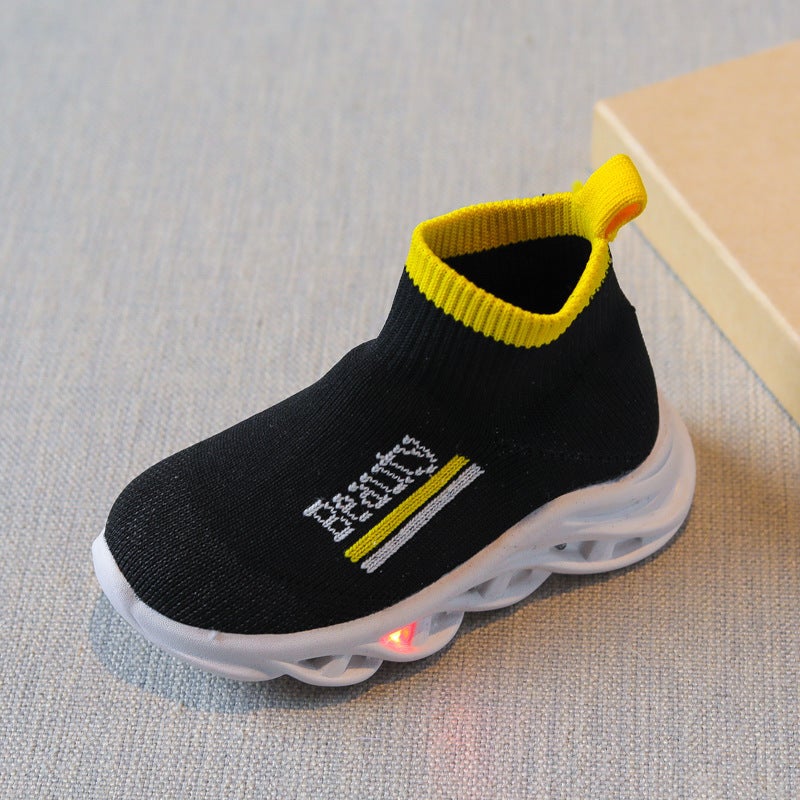Mesh Sneakers Lightweight Flexible Sole Walking Shoes For Kids Indoor And Outdoor Activities - Image 1