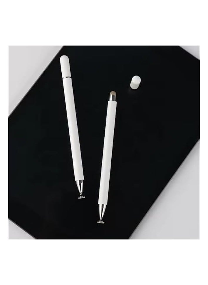 erorex Super Lite Weight Capacitive Stylus Pen for Touch Screen Devices with Fine Point Disc Compatible with All i.O.S and Smart Android Phone & Tablets Non Magnetic (White)  - Image 5