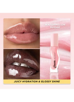 Gisou GISOU Honey Lip Oil – Watermelon Sugar (8ml) – Hydrating & Nourishing Lip Gloss with Mirsalehi Honey  - Image 5