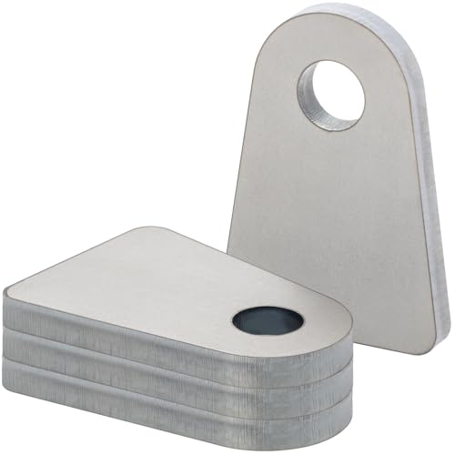 Alvktora Weld on Tabs 12 Hole Weld Tabs Steel Shock Mount Weld Tab Weld on tabs 14 Thick 4 pcs - Image 1