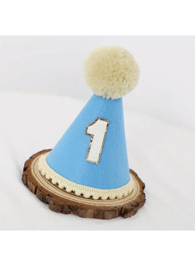 Blue Fe 1st Birthday Hat for Pets Perfect Photo Prop Party Decor - Image 5