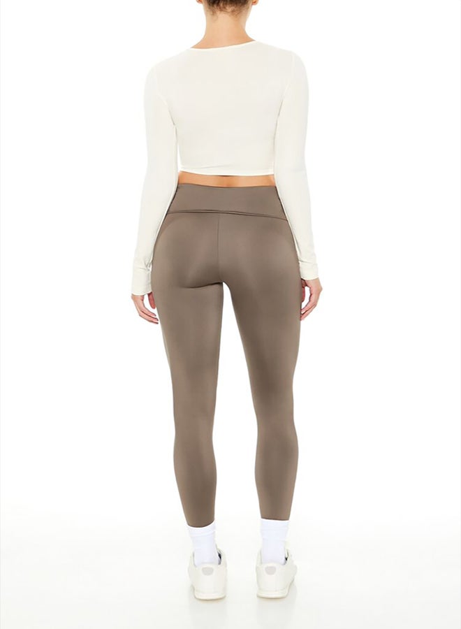 FOREVER 21 Contour Sculpt Mid-Rise Leggings - Image 4