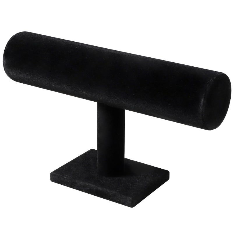 RingsTown T-Bar Bracelet Display Stand for Selling, Jewelry Storage, Bracelet Holder Stand, Earring, Bangle, Jewelry Business Supplies, Watch holder for Women & Men (Black Velvet) - Image 2