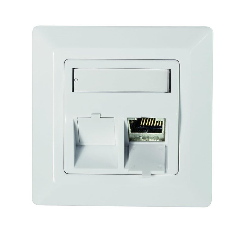 Logilink Professional Keystone NK4020 Flush-Mounted Box for 2 Keystone Sockets/Modules with 45° Outlet - Image 4
