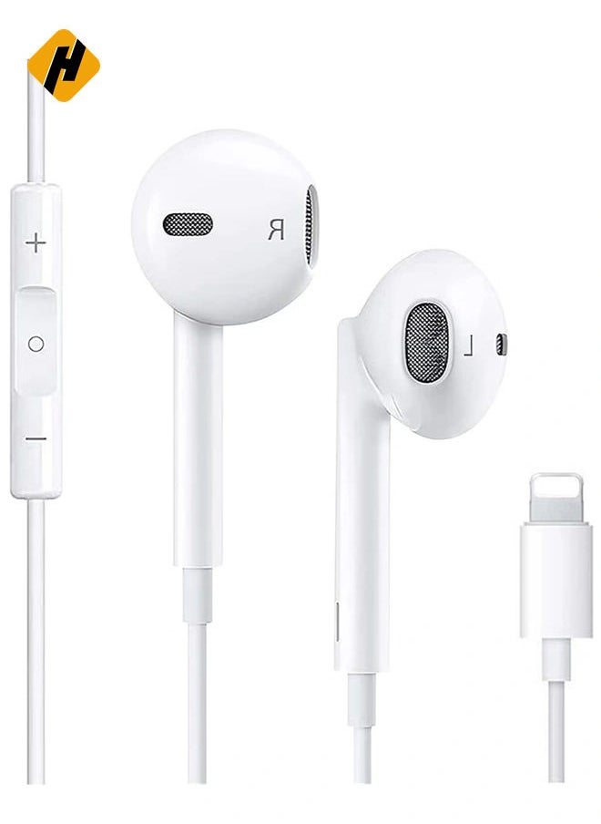 HuHa - for iPhone Earphones Wired Headphones Built-in Mic&Volume Control & Noise Cancellation In-Ear Earphones Earbuds Compatible for iPhone 11/12/13 Pro/XS Max/8/8plus 7/7plus Support for all iOS - Image 1