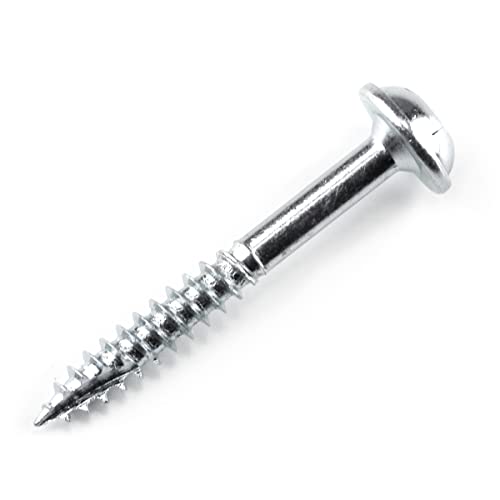 Kreg SML-F125-250 Zinc Pocket Screws, 1 1/4 Inch, #7 Fine Thread, Maxi-Loc Head (250 Count) - Image 2