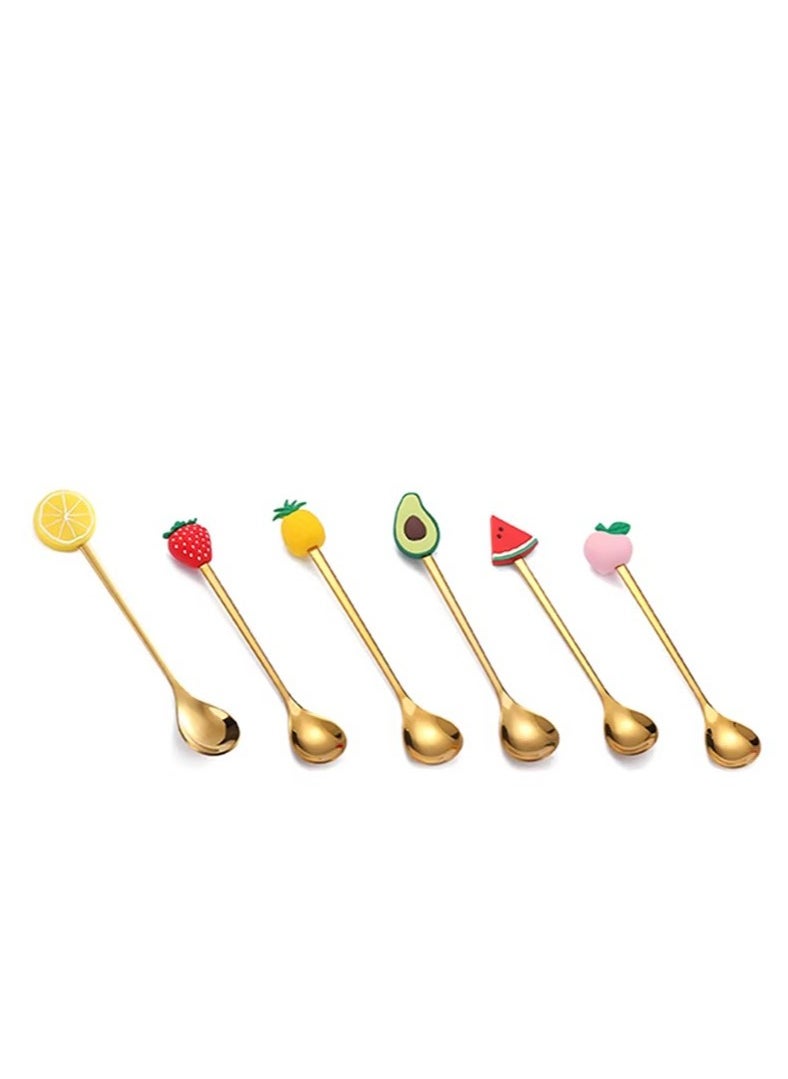 Generic 6 pcs Dessert &  Fruit Spoons  - Image 1