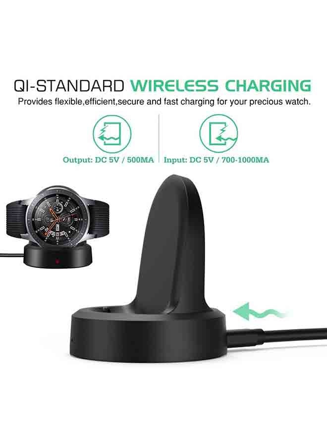 Voberry Portable Wireless Fast Charger For Samsung Galaxy Watch Black - Image 4