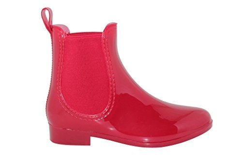 Shoes8teen Shoes 18 Womens Classic Rain Boot with Buckle (6, Royal Blue Rain) - Image 4