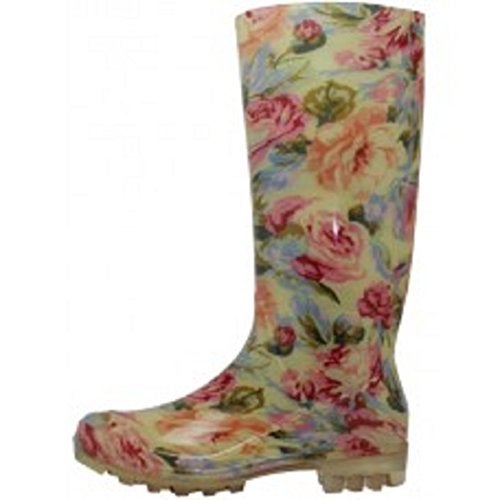 Shoes8teen Shoes 18 Womens Classic Rain Boot with Buckle (6, Royal Blue Rain) - Image 3