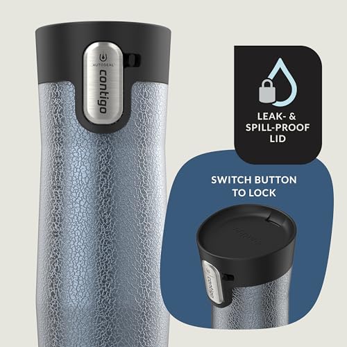 Contigo AUTOSEAL West Loop Vacuum-Insulated Stainless Steel Travel Mug with Easy-Clean Lid 24 oz Crystal Lakeside - Image 3