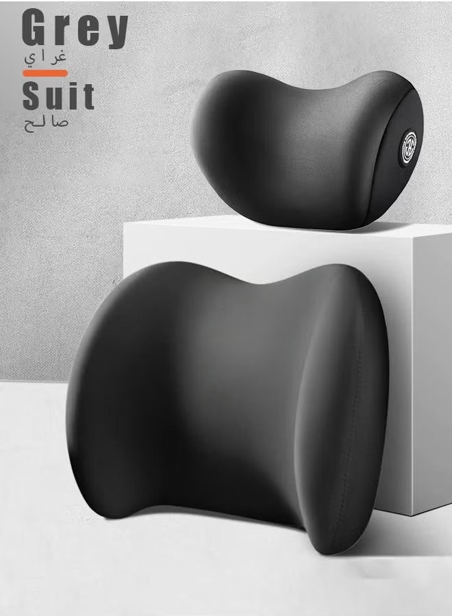 بيوينتي وسادة رأس كرسي السيارة وسادة الرقبة وسادة الخصر أجهزة علم الأعصاب وسادة الرقبة لسيارة وسادة الخصر دعم الرقبة للمركبات تخفيف آلام الرقبة وسادة الرقبة القابلة للتعديل وسادة الخصر تقنية نسيج مضادة للสถ - Image 3