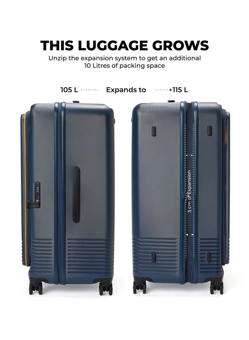 موكوبارا للتجارة ذ.م.م The Access Trunk Luggage - German Makrolon Polycarbonate Material | Ocean Sunray, Blue & Yellow