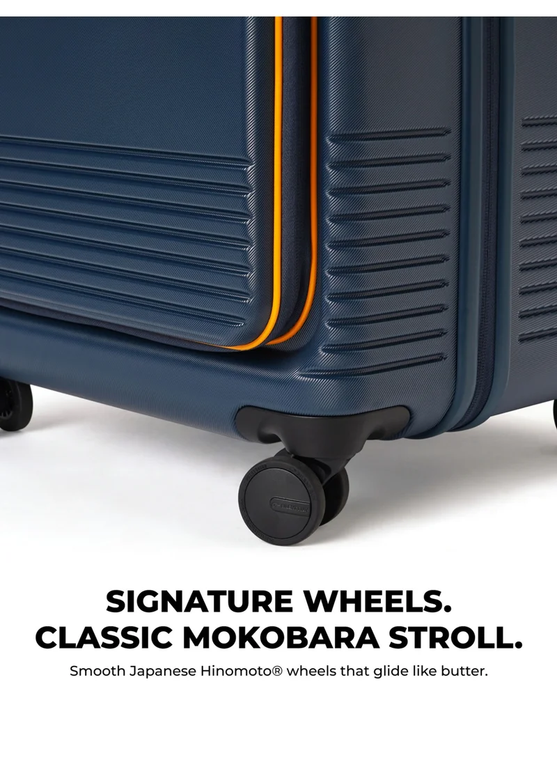 Mokobara  The Access Trunk Luggage - German Makrolon Polycarbonate Material | Ocean Sunray, Blue & Yellow  | Best Price UAE