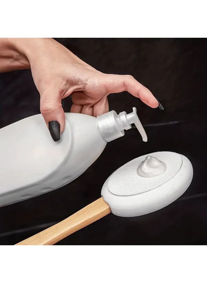 Wooden Handle Body Lotion Applicator Brush For Moisturizer And Sunscreen - Image 4