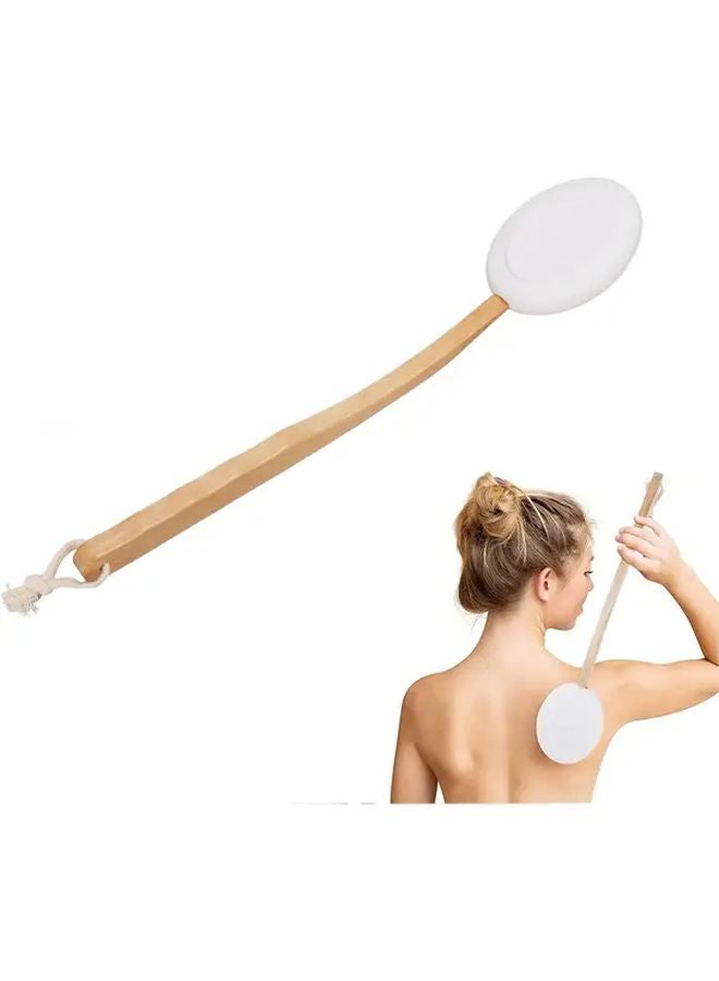 Wooden Handle Body Lotion Applicator Brush For Moisturizer And Sunscreen - Image 3